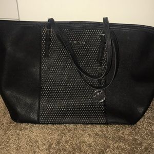 Black and silver studded Michael Kors Tote